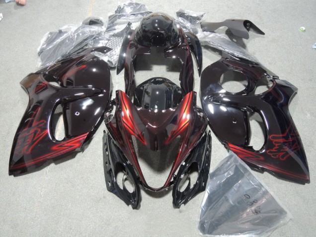 Injeção Kit Carenagem GSXR 1300 Hayabusa 2008-2019 - Preto Vermelho Injeção Kit Carenagem GSXR 1300 Hayabusa 2008-2019 - Preto Vermelho