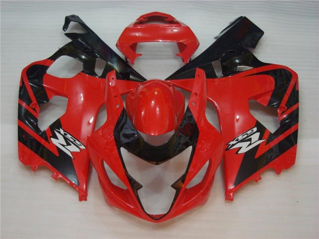 Injeção Kit Carenagem GSXR 600 / 750 K4 2004-2005 - Vermelho Preto Injeção Kit Carenagem GSXR 600 / 750 K4 2004-2005 - Vermelho Preto
