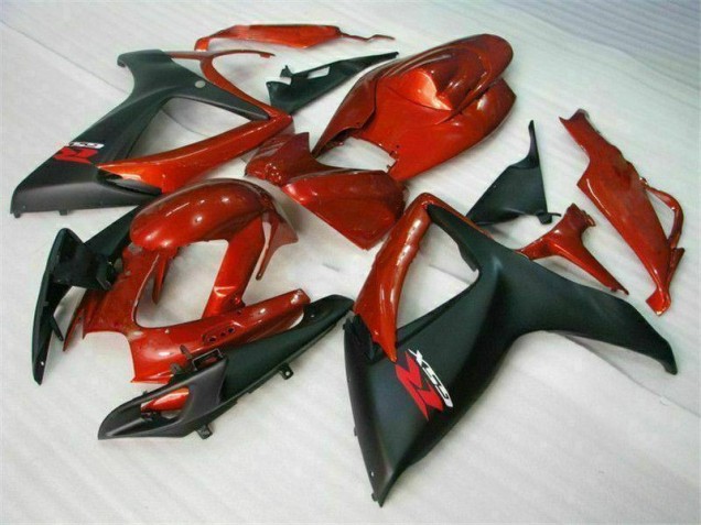 Injeção Kit Carenagem GSXR 600 / 750 K6 2006-2007 - Vermelho Preto Injeção Kit Carenagem GSXR 600 / 750 K6 2006-2007 - Vermelho Preto