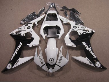 Injeção Kit Carenagem R6 2003-2005 - Branco Preto
