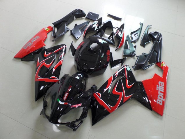 Injeção Kit Carenagem RS 125 2006-2011 - Preto & Vermelho Injeção Kit Carenagem RS 125 2006-2011 - Preto & Vermelho