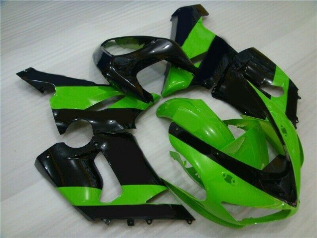 Injeção Kit Carenagem ZX6R 2005-2006 - Verde Preto