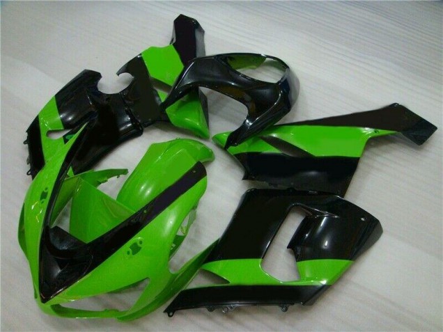 Injeção Kit Carenagem ZX6R 2005-2006 - Verde Preto