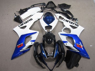 Injeção Kits Carenagem GSXR 1000 K5 2005-2006 - Branco Azul