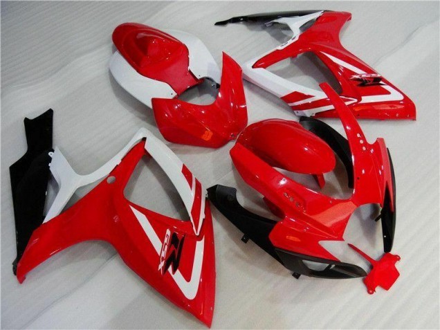 Injeção Kits Carenagem GSXR 600 / 750 K6 2006-2007 - Vermelho Branco Injeção Kits Carenagem GSXR 600 / 750 K6 2006-2007 - Vermelho Branco