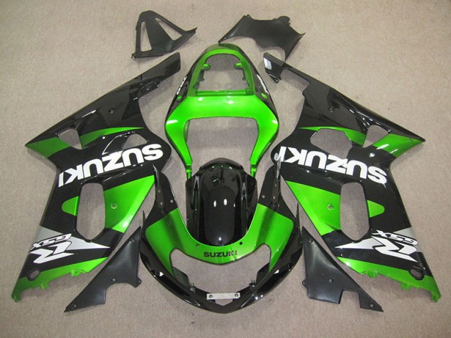 Injeção Kits Carenagem GSXR 600 K1 K2 K3 2001-2003 - Preto Verde