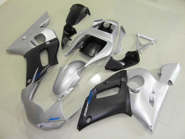 Injeção Kits Carenagem R6 1998-2002 - Preto Prata Injeção Kits Carenagem R6 1998-2002 - Preto Prata