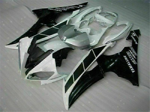 Injeção Kits Carenagem R6 2008-2016 - Branco Preto Injeção Kits Carenagem R6 2008-2016 - Branco Preto