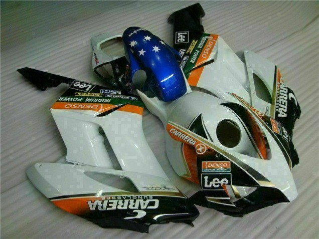 Kit Carenagem CBR 1000RR 2004-2005 - Branco Azul Kit Carenagem CBR 1000RR 2004-2005 - Branco Azul