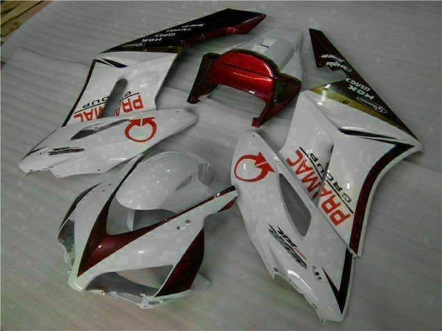 Kit Carenagem CBR 1000RR 2004-2005 - Branco Vermelho