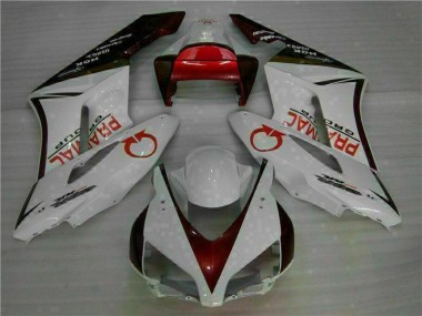 Kit Carenagem CBR 1000RR 2004-2005 - Branco Vermelho