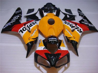 Kit Carenagem CBR 1000RR 2004-2005 - Laranja Preto Repsol