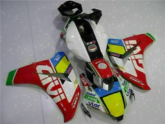 Kit Carenagem CBR 1000RR 2008-2011 - Vermelho Branco
