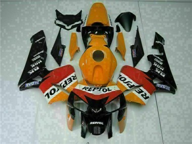 Kit Carenagem CBR 600RR 2005-2006 - Laranja Preto Repsol