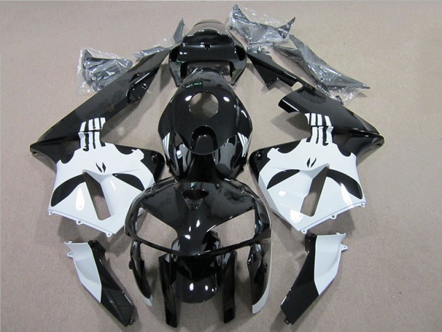 Kit Carenagem CBR 600RR 2005-2006 - Preto Branco
