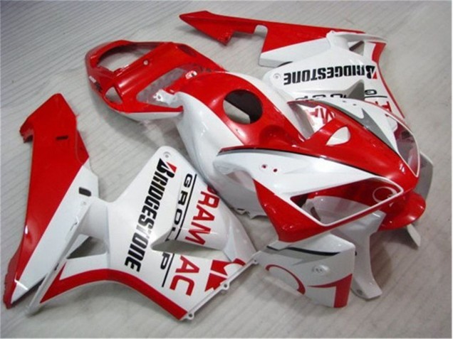 Kit Carenagem CBR 600RR 2007-2008 - Vermelho Branco