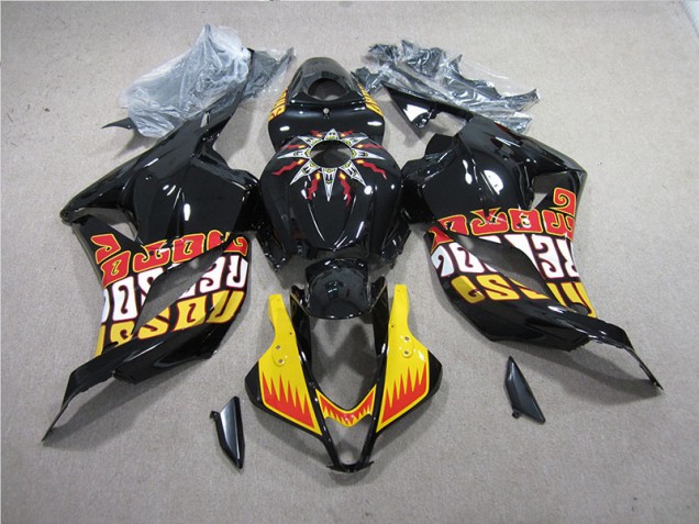 Kit Carenagem CBR 600RR 2009-2012 - Preto Amarelo Kit Carenagem CBR 600RR 2009-2012 - Preto Amarelo
