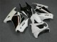 Kit Carenagem EX250 2008-2012 - Branco Preto Ninja