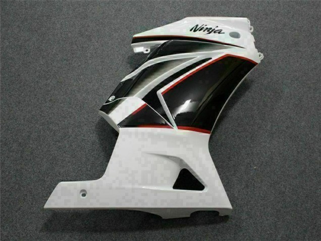 Kit Carenagem EX250 2008-2012 - Branco Preto Ninja
