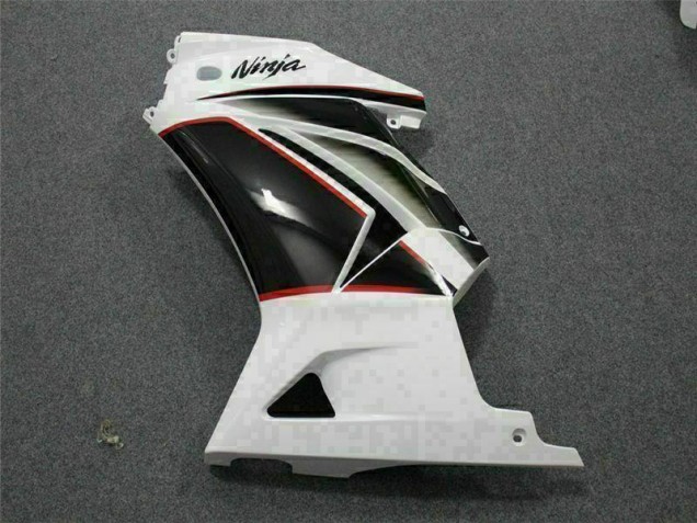 Kit Carenagem EX250 2008-2012 - Branco Preto Ninja
