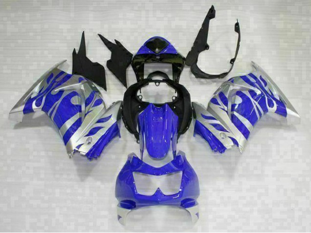 Kit Carenagem EX250 2008-2012 - Preto Azul