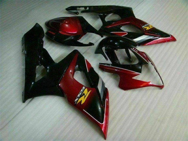 Kit Carenagem GSXR 1000 K5 2005-2006 - Vermelho Preto Kit Carenagem GSXR 1000 K5 2005-2006 - Vermelho Preto