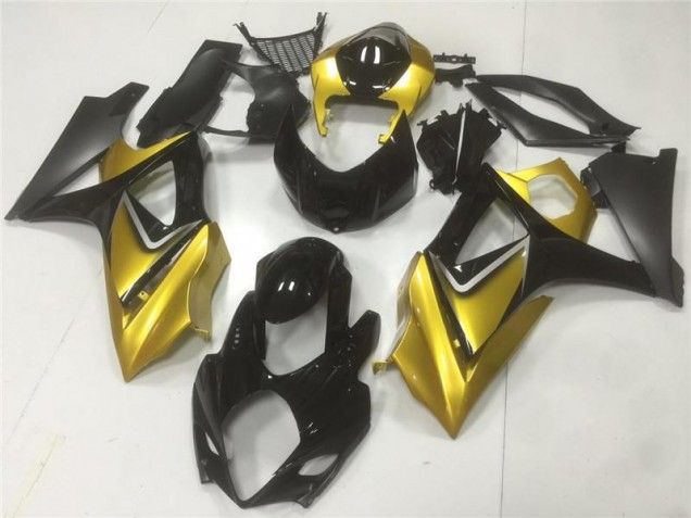 Kit Carenagem GSXR 1000 K7 2007-2008 - Ouro Preto