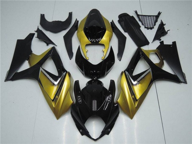 Kit Carenagem GSXR 1000 K7 2007-2008 - Ouro Preto