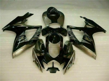 Kit Carenagem GSXR 600 / 750 K6 2006-2007 - Preto Cinzento