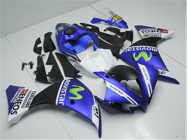 Kit Carenagem R1 2012-2014 - Azul Branco Preto