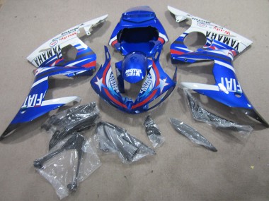 Kit Carenagem R6 2003-2005 - Azul Branco Motul Fiat