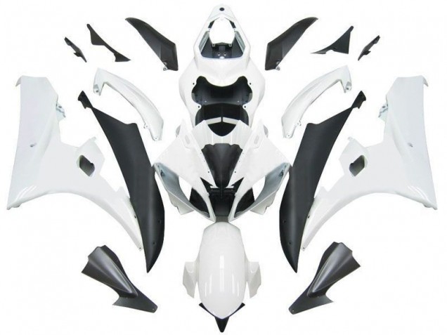 Kit Carenagem R6 2006-2007 - Branco Preto Kit Carenagem R6 2006-2007 - Branco Preto