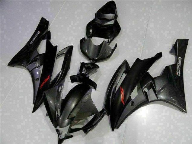 Kit Carenagem R6 2006-2007 - Cinzento Preto Kit Carenagem R6 2006-2007 - Cinzento Preto