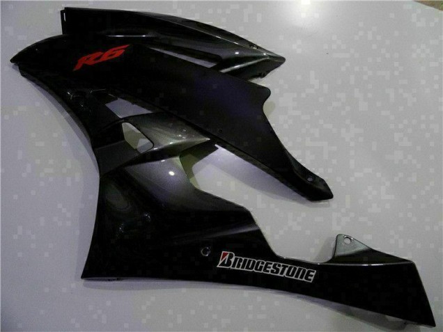 Kit Carenagem R6 2006-2007 - Cinzento Preto Kit Carenagem R6 2006-2007 - Cinzento Preto