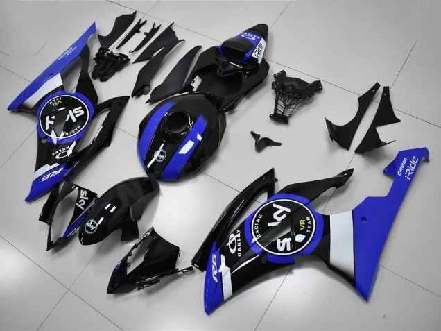 Kit Carenagem R6 2008-2016 - Azul Preto Kit Carenagem R6 2008-2016 - Azul Preto