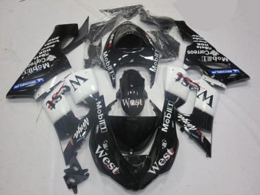 Kit Carenagem ZX10R 2006-2007 - Branco Preto