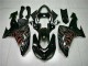 Kit Carenagem ZX10R 2006-2007 - Preto Vermelho Chama Kit Carenagem ZX10R 2006-2007 - Preto Vermelho Chama