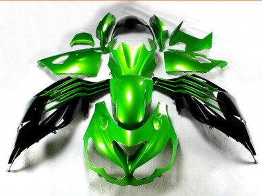 Kit Carenagem ZX14R ZZR 1400 2012-2021 - Preto Verde