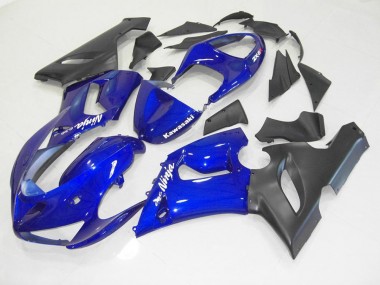 Kit Carenagem ZX6R 2005-2006 - Azul Preto