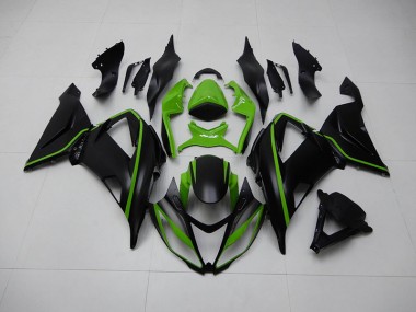 Kit Carenagem ZX6R 2013-2018 - Preto Verde