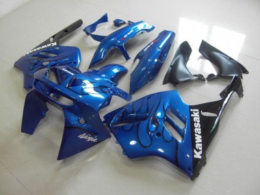 Kit Carenagem ZX9R 1994-1997 - Azul Preto Chama