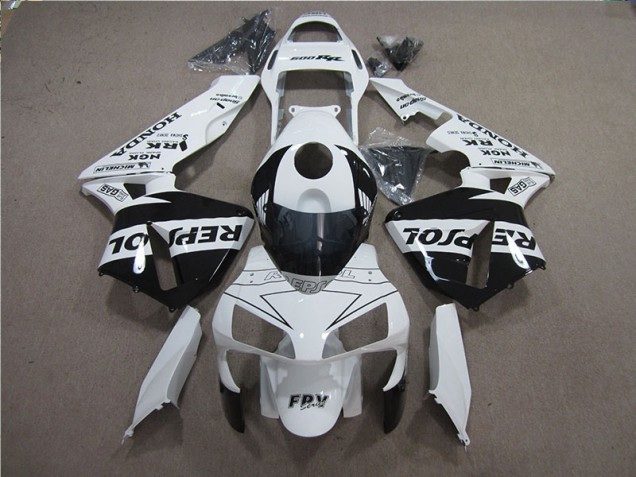 Kit Completo Carenagem CBR 600RR 2005-2006 - Branco Preto Repsol
