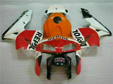 Kit Completo Carenagem CBR 600RR 2005-2006 - Laranja Preto Repsol