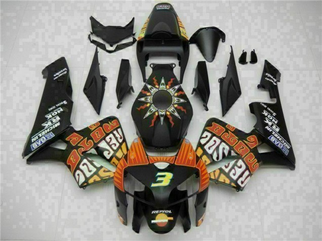 Kit Completo Carenagem CBR 600RR 2005-2006 - Preto