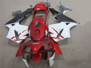 Kit Completo Carenagem CBR 600RR 2005-2006 - Vermelho Branco