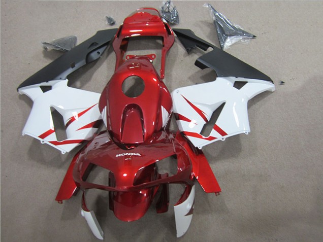 Kit Completo Carenagem CBR 600RR 2005-2006 - Vermelho Branco