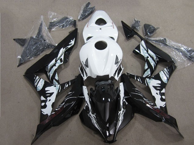 Kit Completo Carenagem CBR 600RR 2007-2008 - Preto Branco