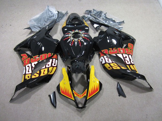Kit Completo Carenagem CBR 600RR 2009-2012 - Preto Amarelo Kit Completo Carenagem CBR 600RR 2009-2012 - Preto Amarelo
