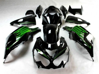 Kit Completo Carenagem EX250 2008-2012 - Preto Verde
