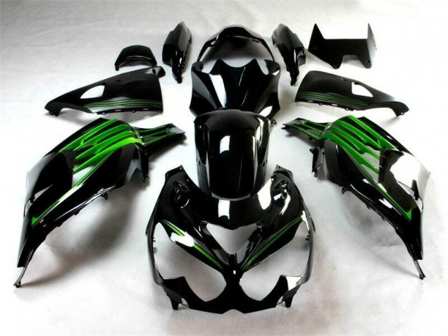 Kit Completo Carenagem EX250 2008-2012 - Preto Verde